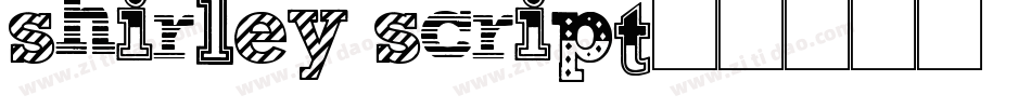 shirley script字体转换